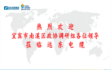 南溪區(qū)政協(xié)黨組書記、主席余水情率隊(duì)蒞臨遠(yuǎn)東電纜宜賓參觀調(diào)研